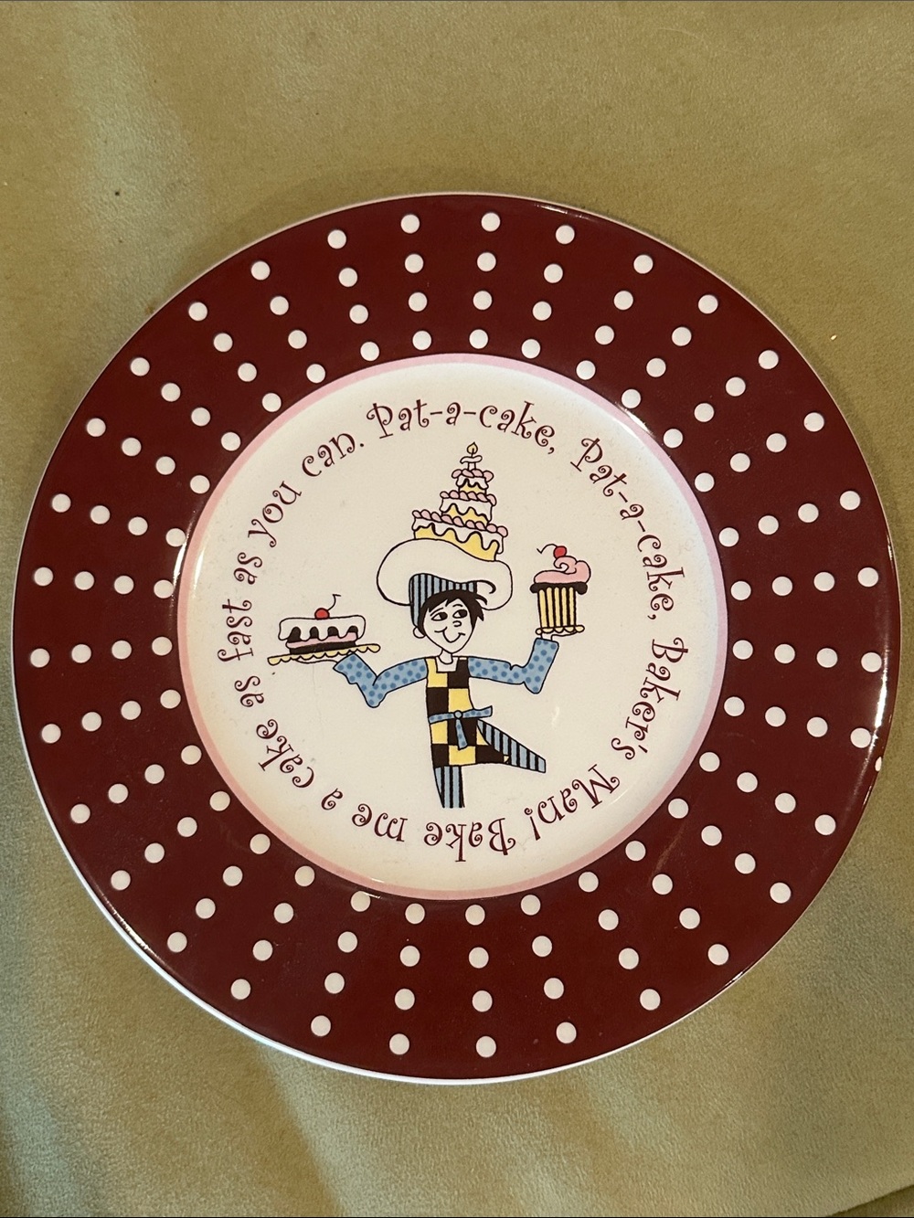 Vintage Gorham Merry-Go-Round "Pat-A-Cake" Dessert Plate